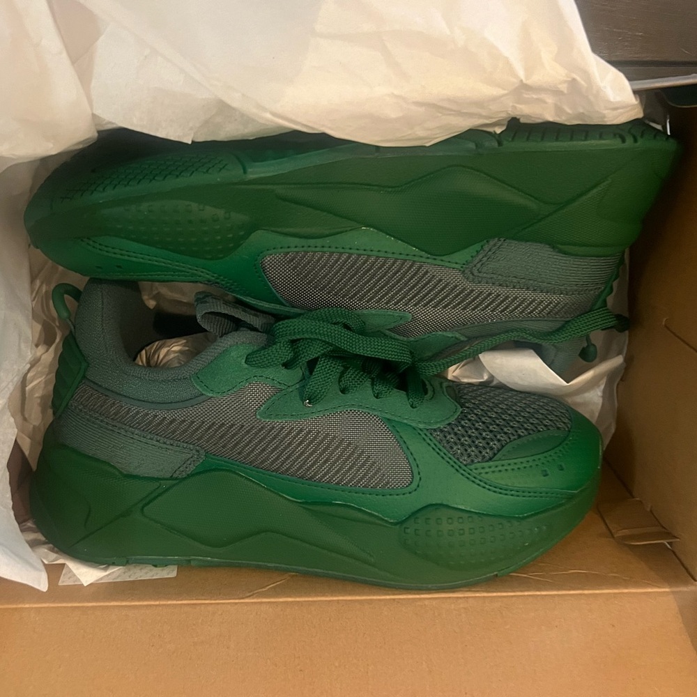 Puma Green RX-S sneakers. New with box.